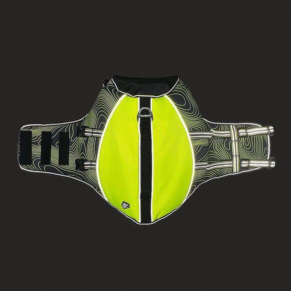 Arcadia Trail Flotation Aid Dog Harness Size XL Swim Vest High Vis Yellow NWT - Picture 7 of 7